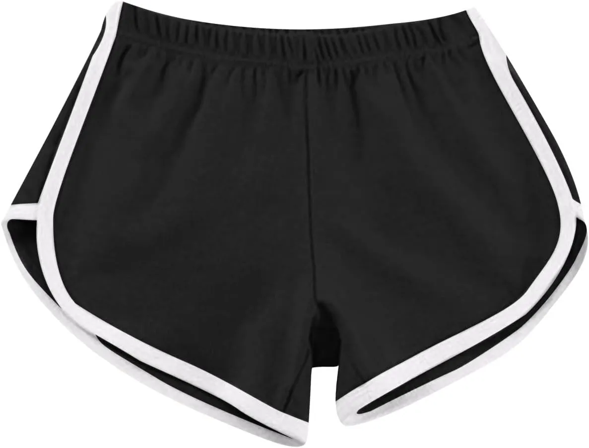 3 Packs Girls Athletic Shorts Kids Soccer Basketball Shorts Quick Dry Running Shorts Tennis Joggers Workout Shorts