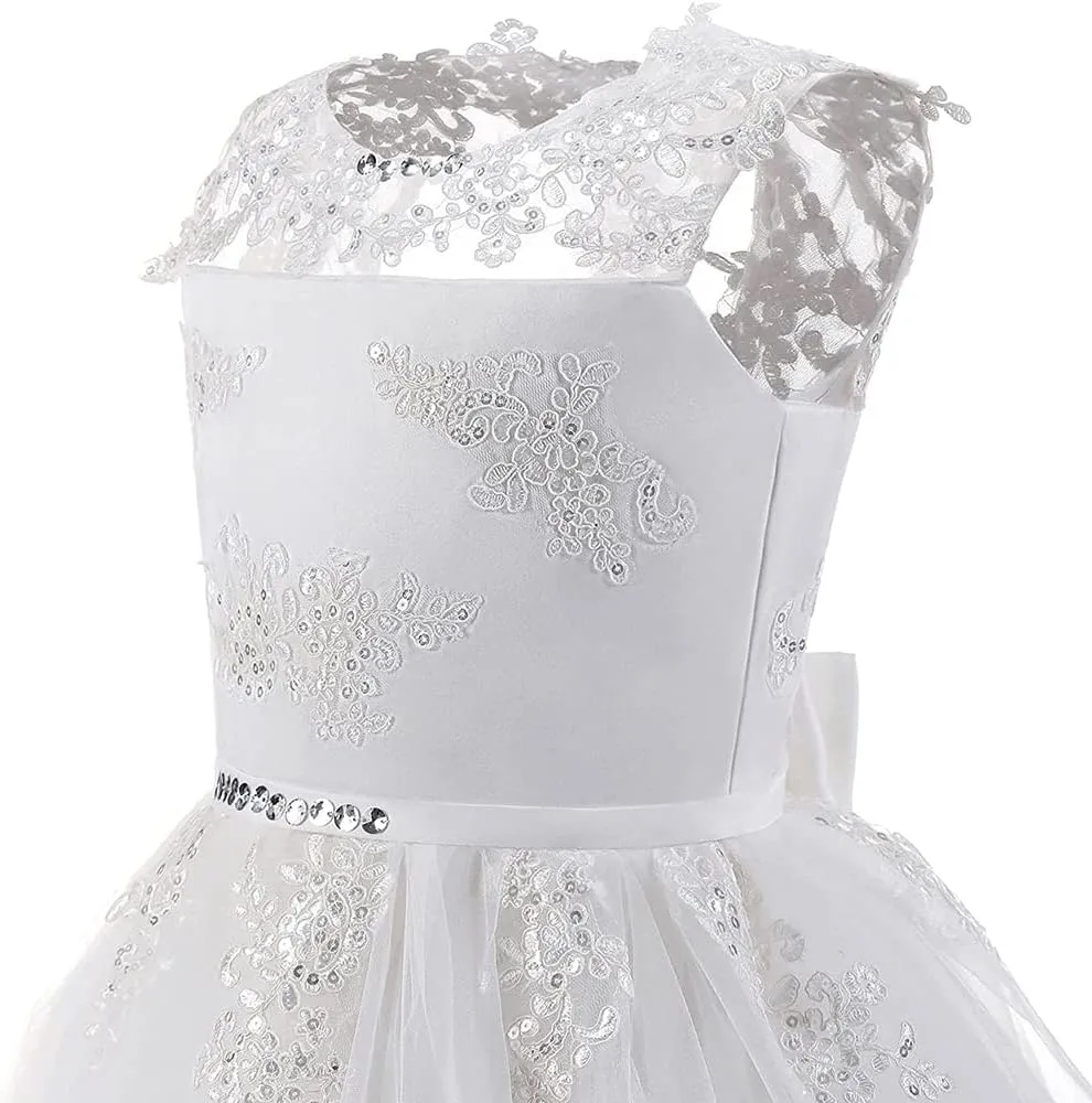 Abaowedding Flower Girl Dresses First Communion Dresses Girls Pageant Dresses Ball Gown Lace up Girl Dresses