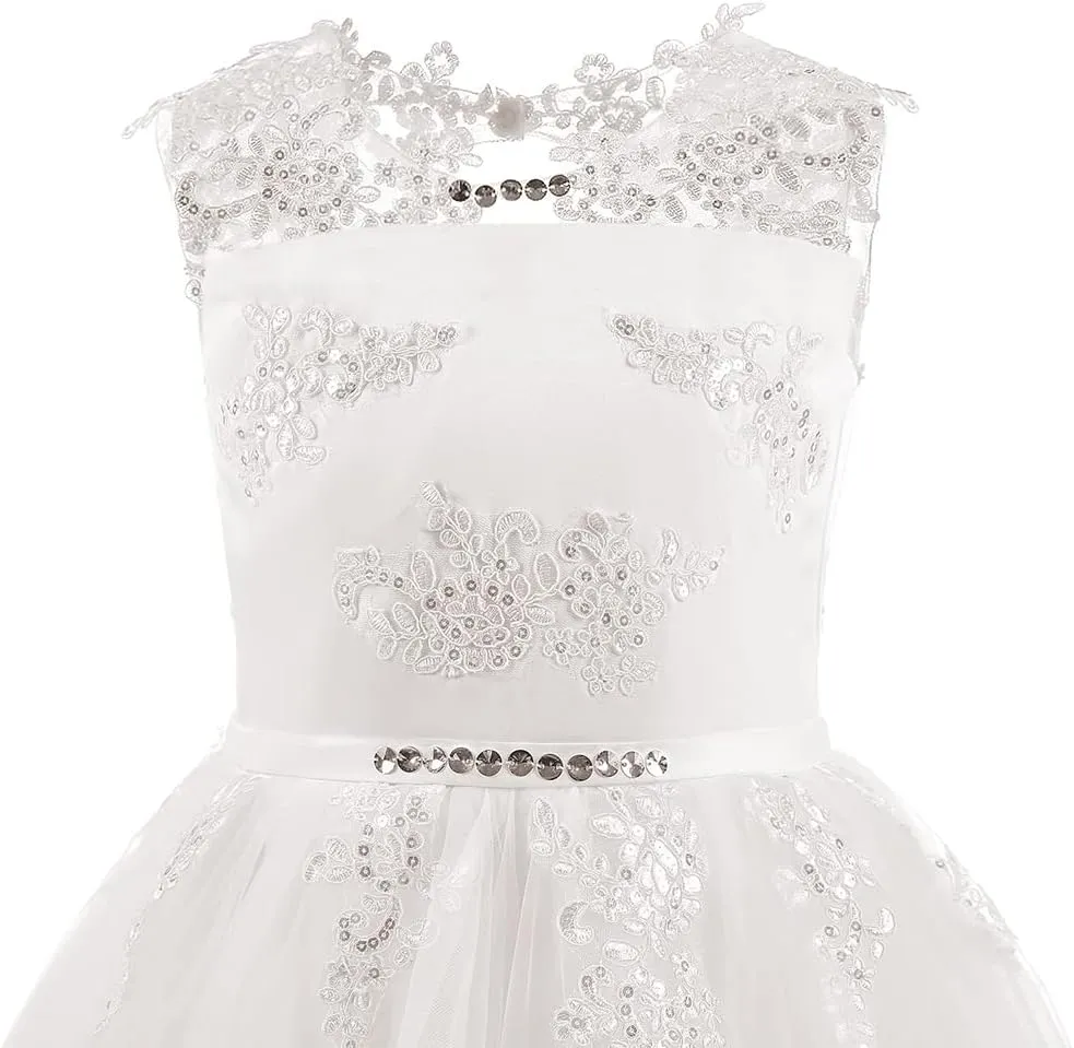 Abaowedding Flower Girl Dresses First Communion Dresses Girls Pageant Dresses Ball Gown Lace up Girl Dresses