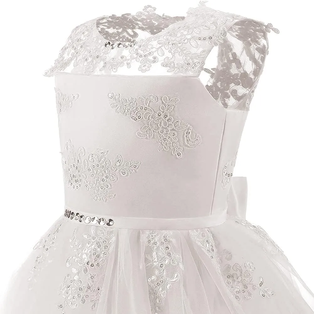 Abaowedding Flower Girl Dresses First Communion Dresses Girls Pageant Dresses Ball Gown Lace up Girl Dresses