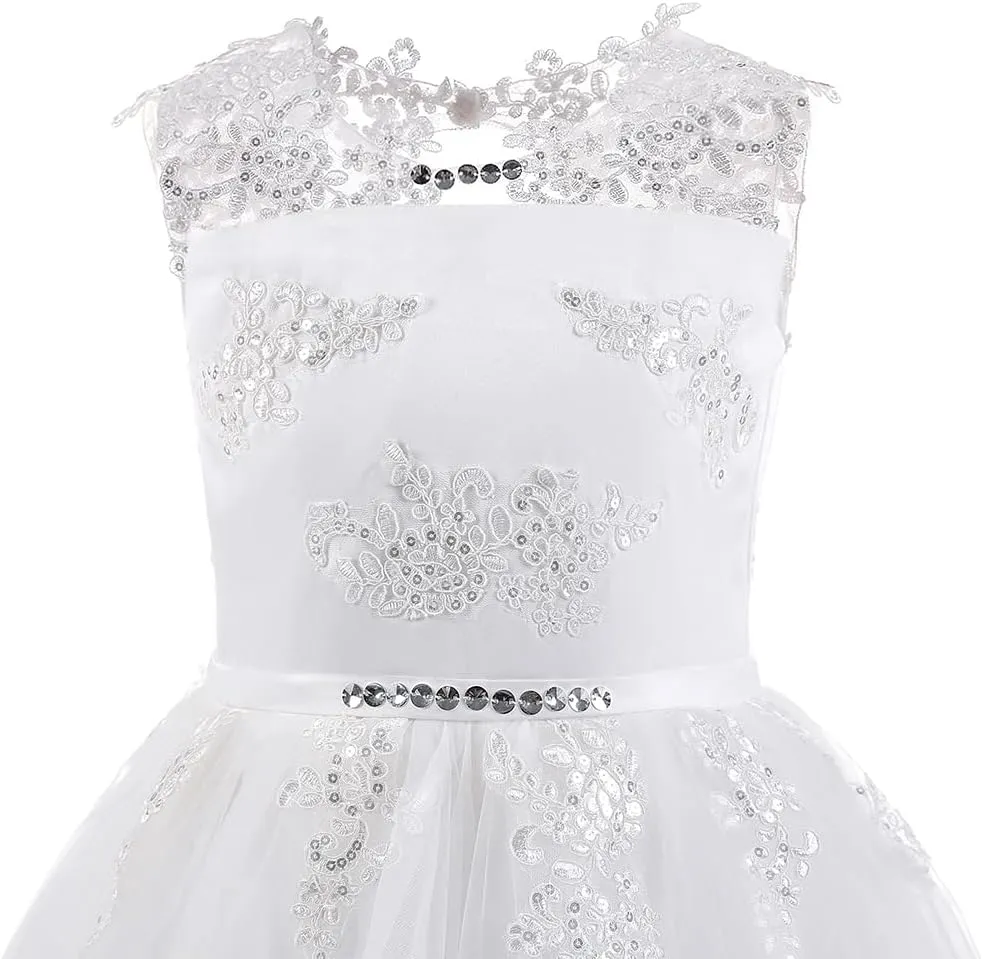 Abaowedding Flower Girl Dresses First Communion Dresses Girls Pageant Dresses Ball Gown Lace up Girl Dresses