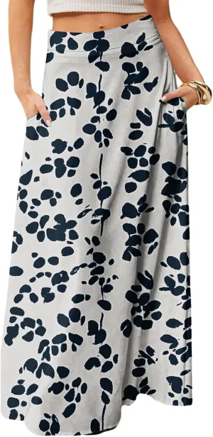 Beach Skirts for Women, Boho Vacation Elegantes Trendy Maxi Womens Skirts
