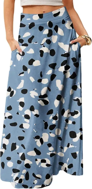 Beach Skirts for Women, Boho Vacation Elegantes Trendy Maxi Womens Skirts