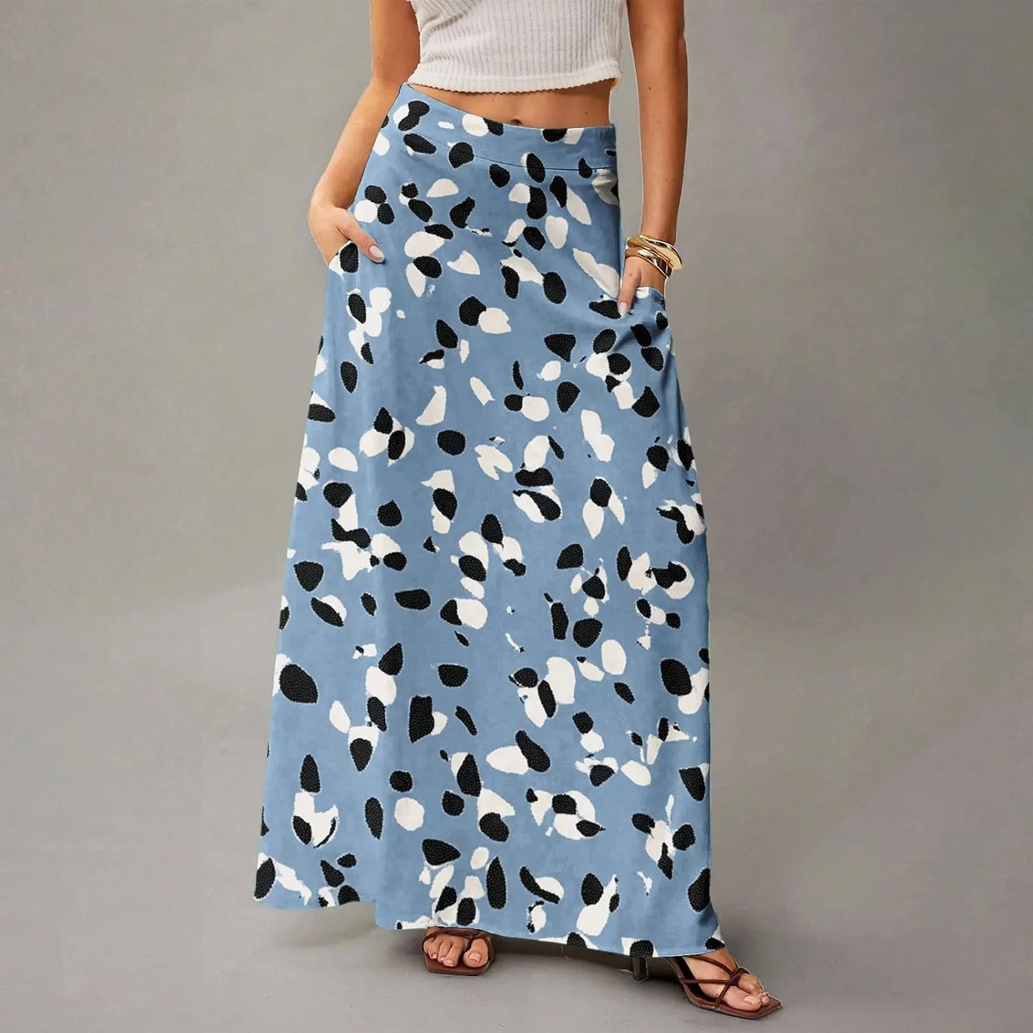 Beach Skirts for Women, Boho Vacation Elegantes Trendy Maxi Womens Skirts