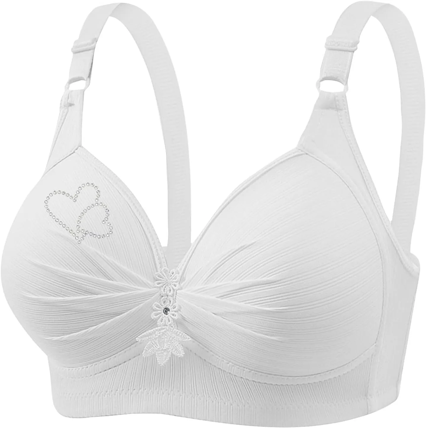 Bras for Women No Underwire Adjustable Bras Full Coverage Support Bralette Plus Size Everyday Women Bras