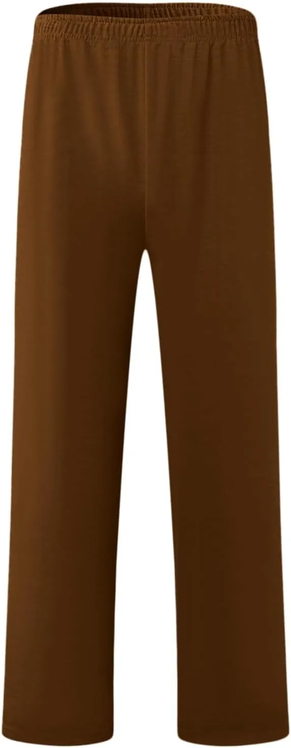 Cargo Work Pant Men Elastic Waist Casual Cargo Pants Athletic Sweatpants with Pockets Joggers Sweat Pant