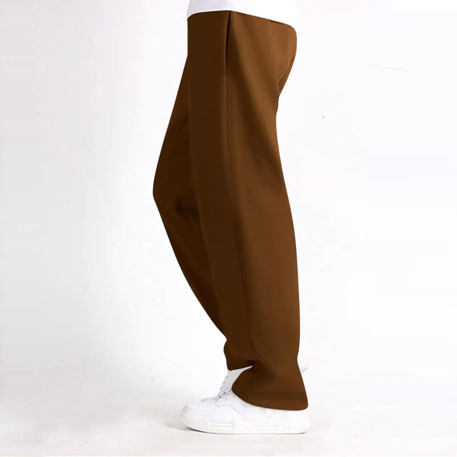Cargo Work Pant Men Elastic Waist Casual Cargo Pants Athletic Sweatpants with Pockets Joggers Sweat Pant