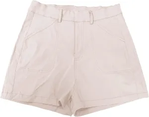 Casual Linen Shorts for Women High Waisted Pull On Elastic Waist Drawstring Summer Trendy Beach Shorts with Pockets