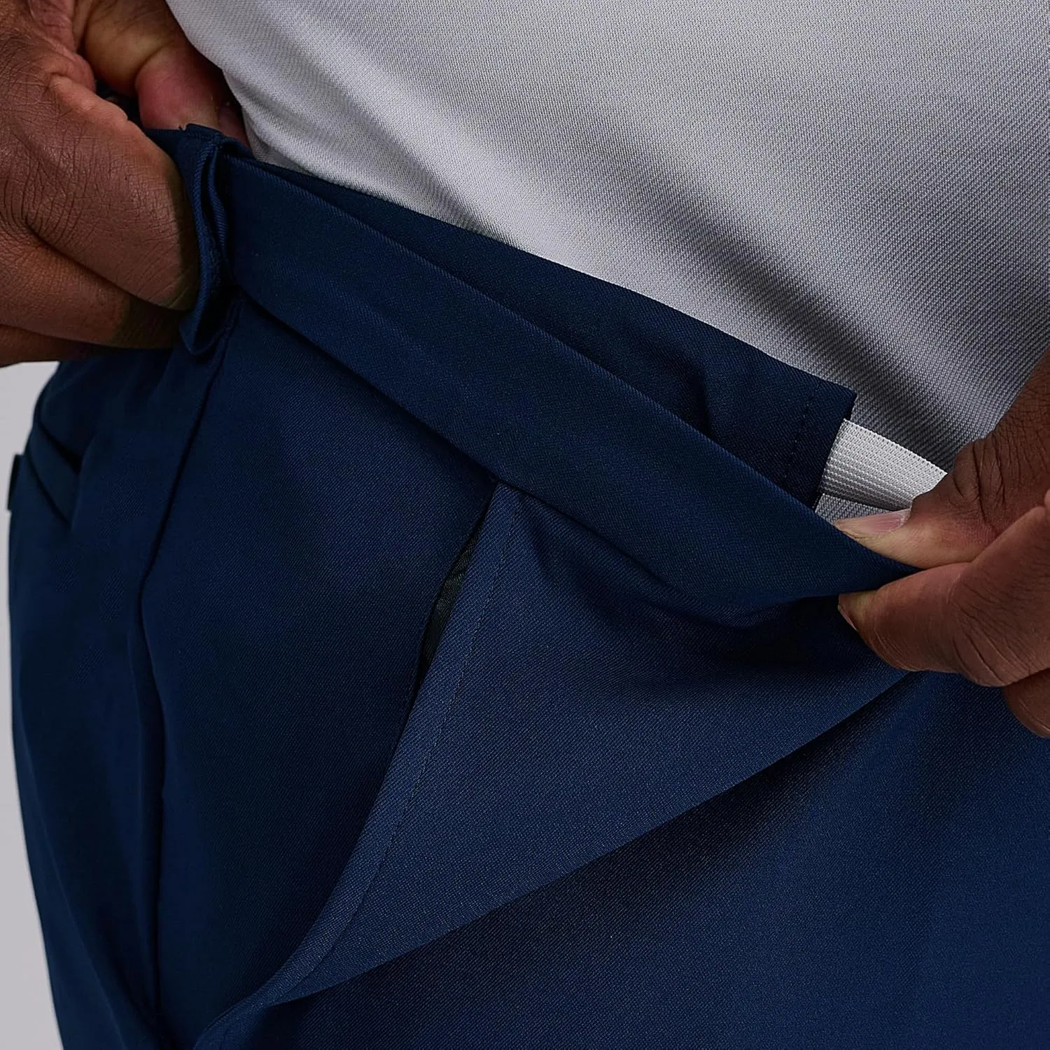 Haggar Men's Cool 18 Pro Straight Fit Flat Front 4-Way Stretch Expandable Waist Short-Big & Tall Sizes