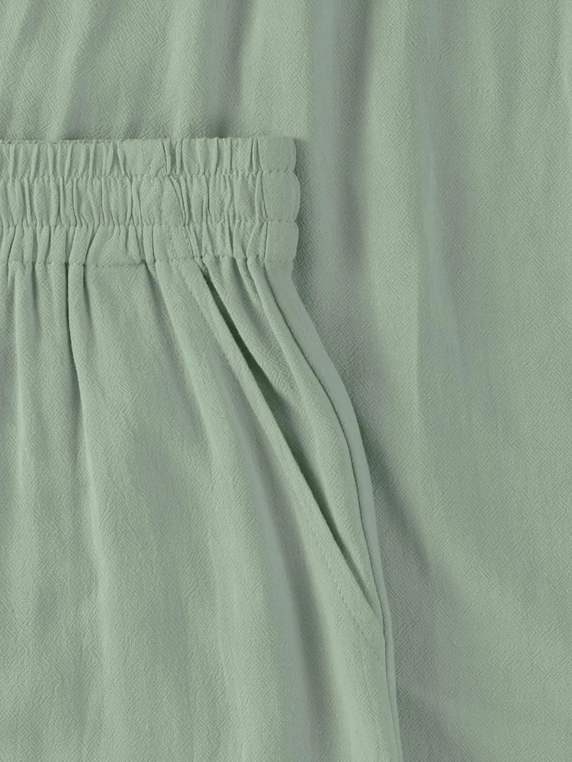 Hat and Beyond Womens Premium Soft Linen Shorts & Pants Relaxed Fit Comfort Resort Wear Boho Beach Coverup Style