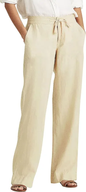 Hat and Beyond Womens Premium Soft Linen Shorts & Pants Relaxed Fit Comfort Resort Wear Boho Beach Coverup Style