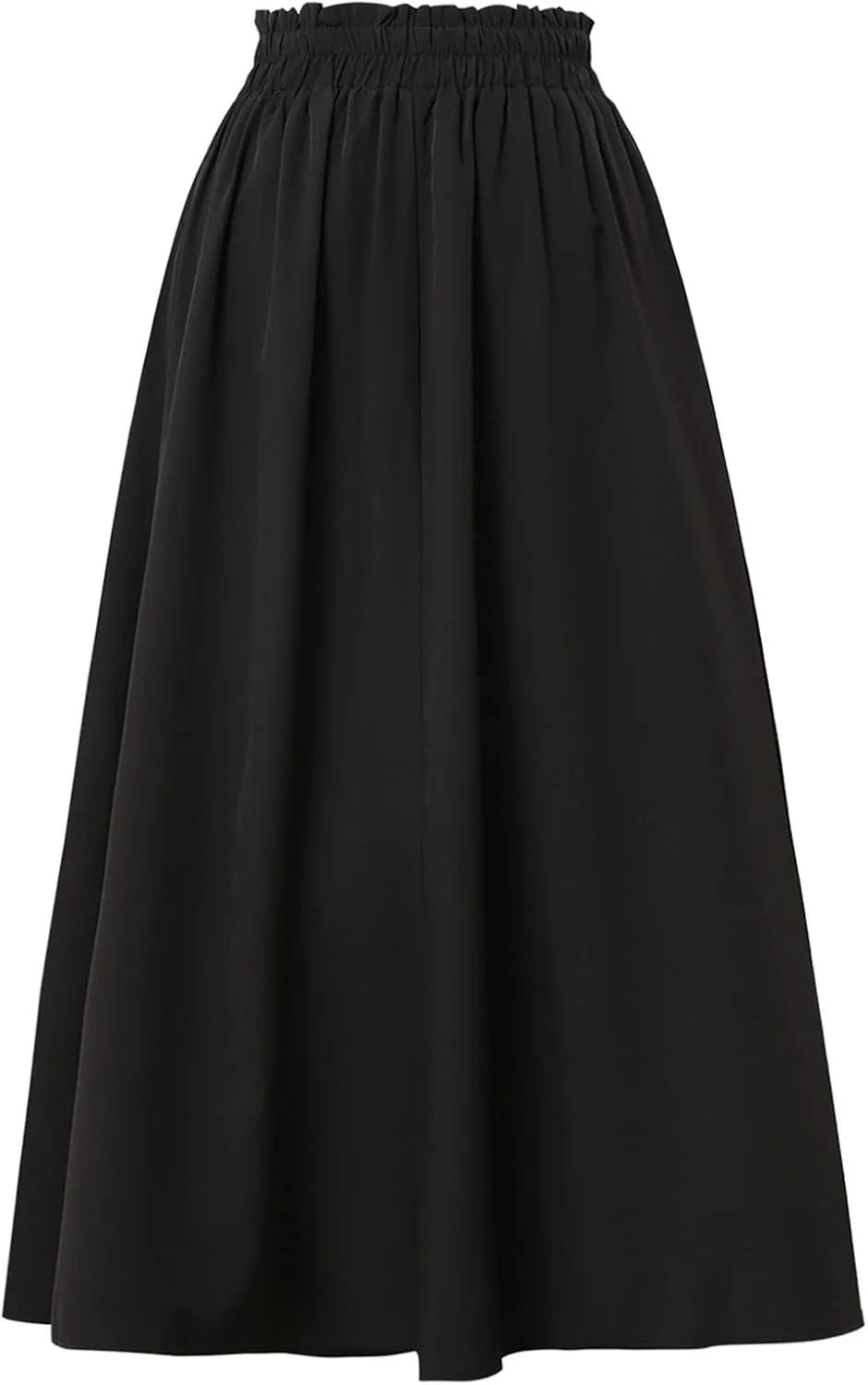 JJHAEVDY Womens Maxi Skirt Summer Trendy Elastic High Waisted Boho Casual Beach Flowy Swing Long Skirts with Pockets