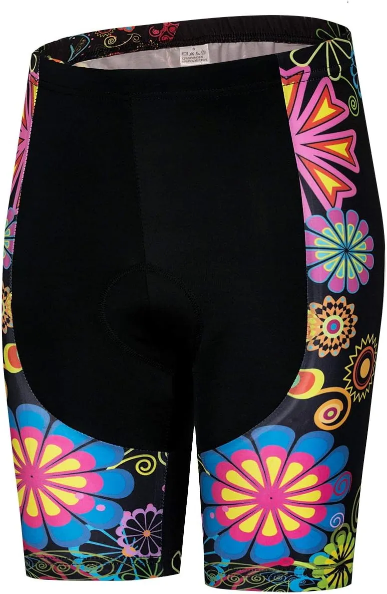JPOJPO Women's Bike Shorts Cycling Shorts with Gel Padded,Cycling Women's Shorts