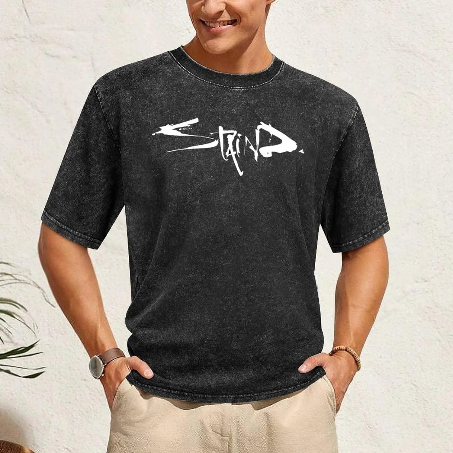 Lightweight Retro Oversized Cotton T-Shirts Stylish Shirt Crew Neck Tees