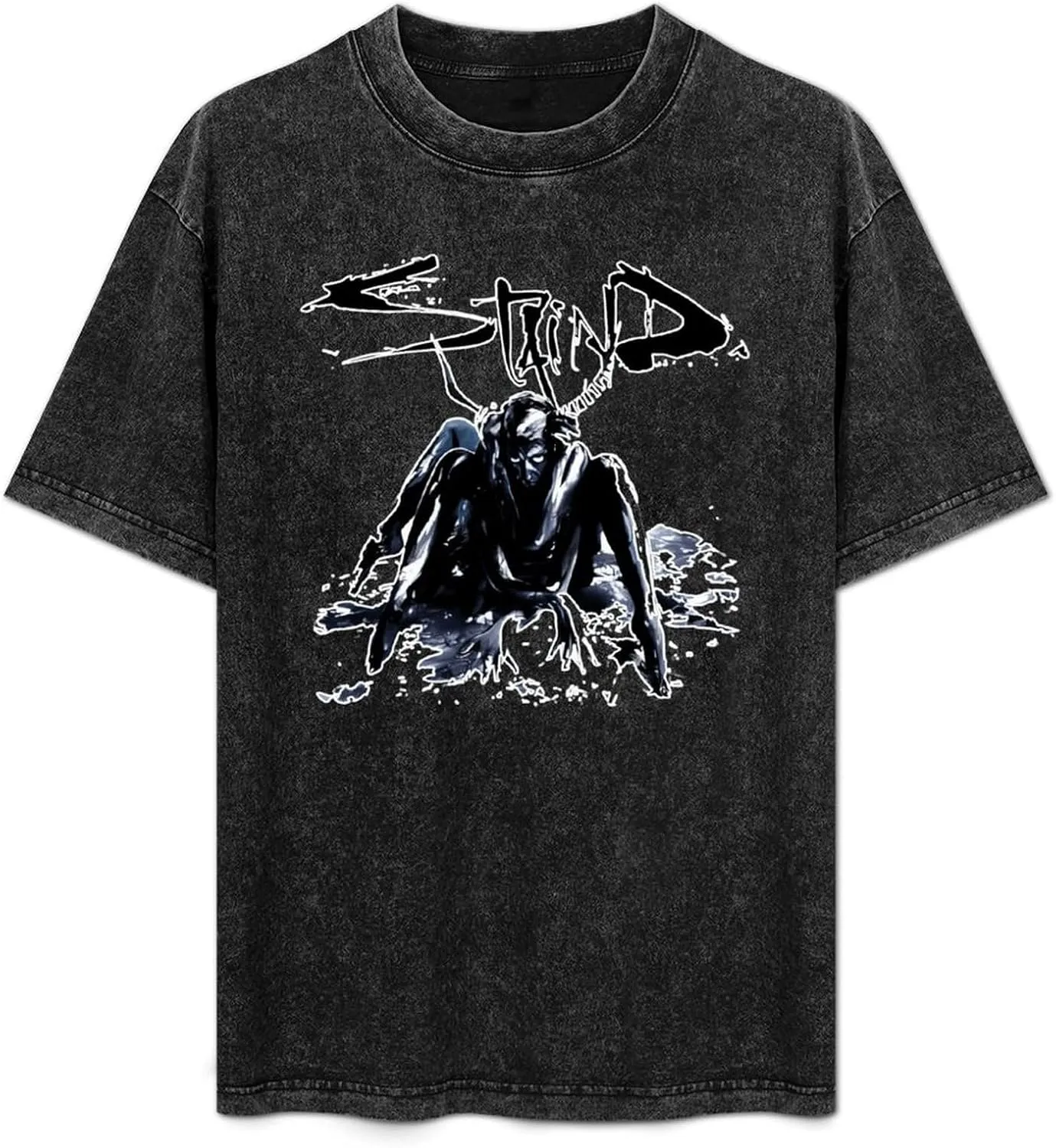 Lightweight Retro Oversized Cotton T-Shirts Stylish Shirt Crew Neck Tees