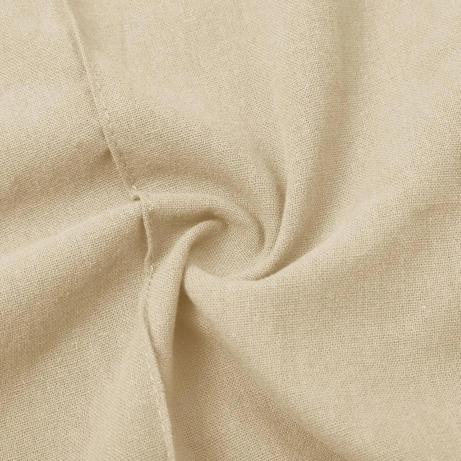 Linen Pants Women Plus Size Breathable Lightweight Cotton Straight Leg Pants Loose Fit Casual Summer Beach Trouser