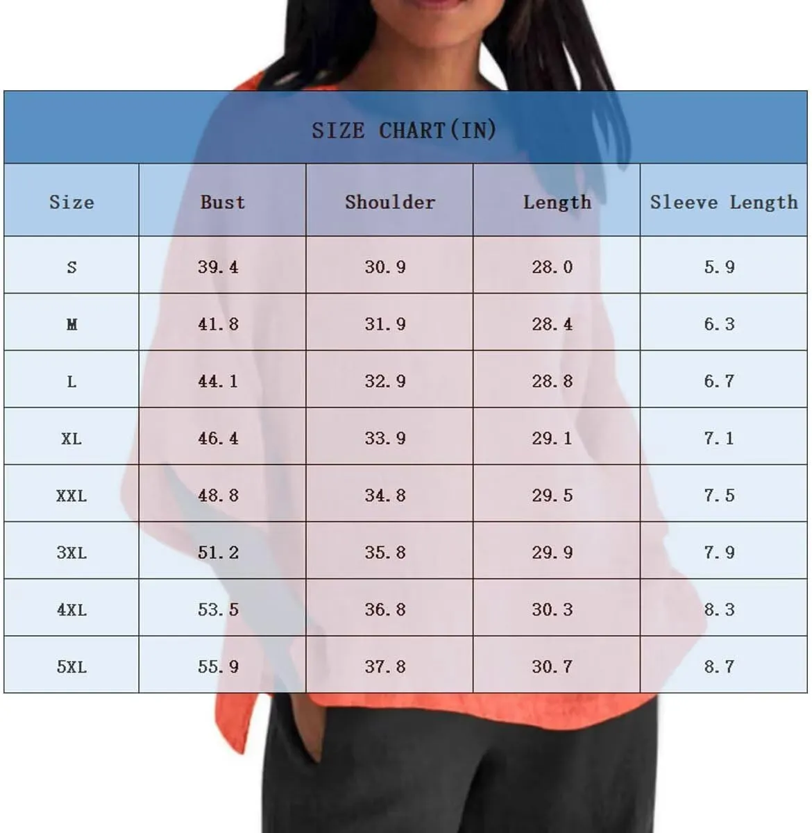 Linen Top Plus Size Women 3/4 Length Sleeve Tunic Tops Casual Crew Neck Tees Shirts 2025 Summer Fashion Blouse