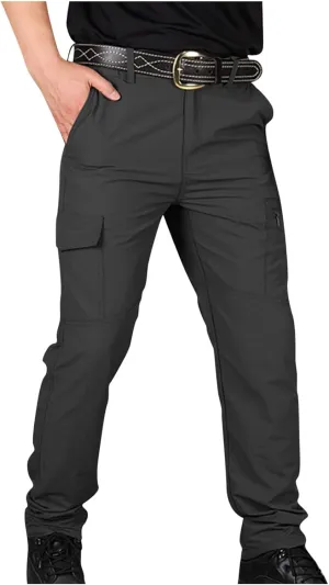 Mens Cargo Pants Multi-Pockets Work Pants Tactical Outdoor Casual Military Army Cargo Pants Outdoor Jogger Hiking Pants