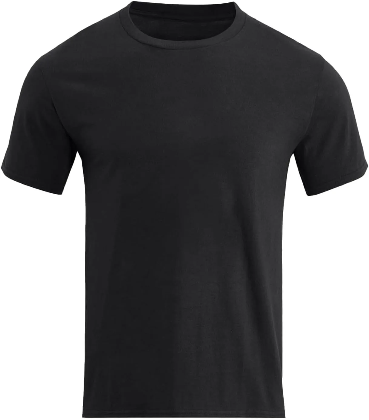 Men's Cotton T-Shirts Regular Fit Short Sleeve Crewneck Tops Basic Casual Solid Breathable Workout Daily Tees Clothes