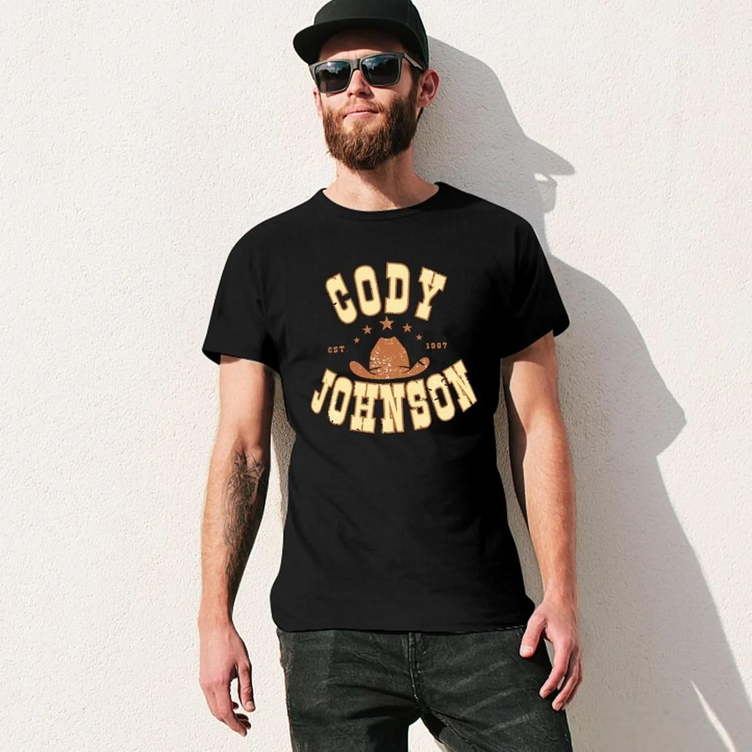 Men's Lightweight Cotton T-Shirts Comfortable Shirt Trendy Casual Crew Neck Tees