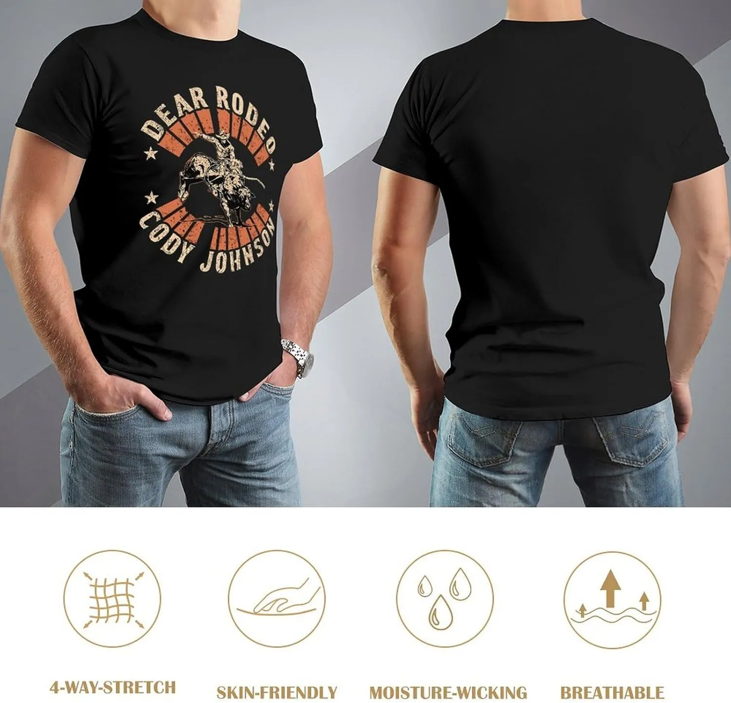 Men's Lightweight Cotton T-Shirts Comfortable Shirt Trendy Casual Crew Neck Tees
