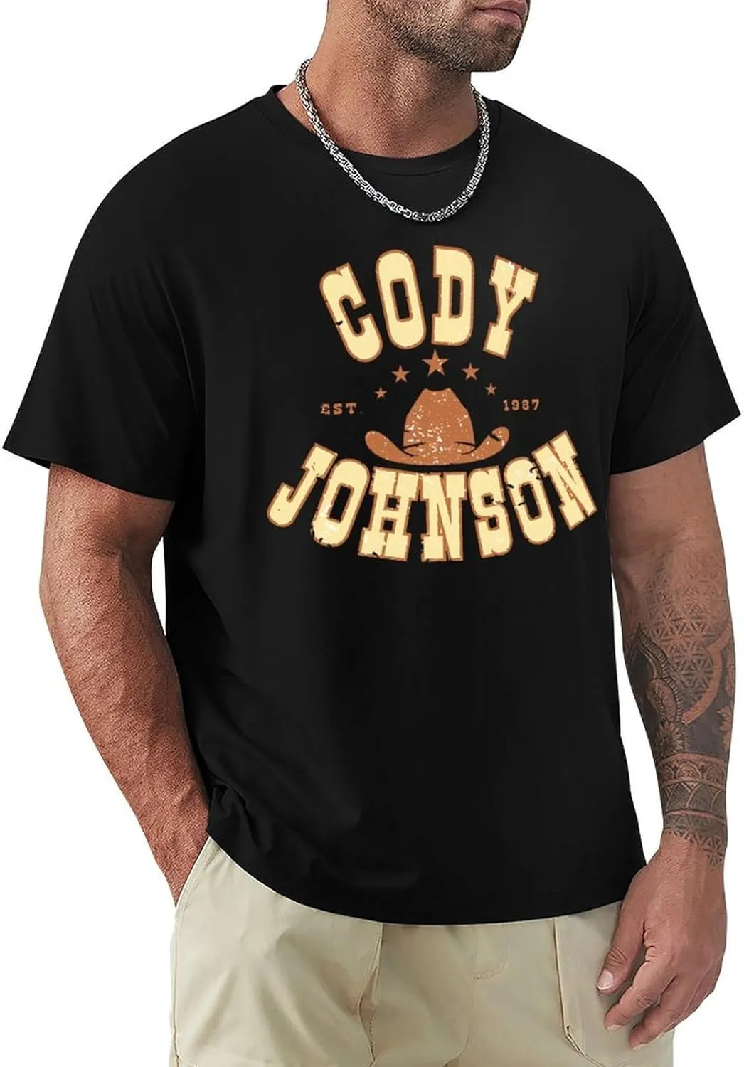 Men's Lightweight Cotton T-Shirts Comfortable Shirt Trendy Casual Crew Neck Tees