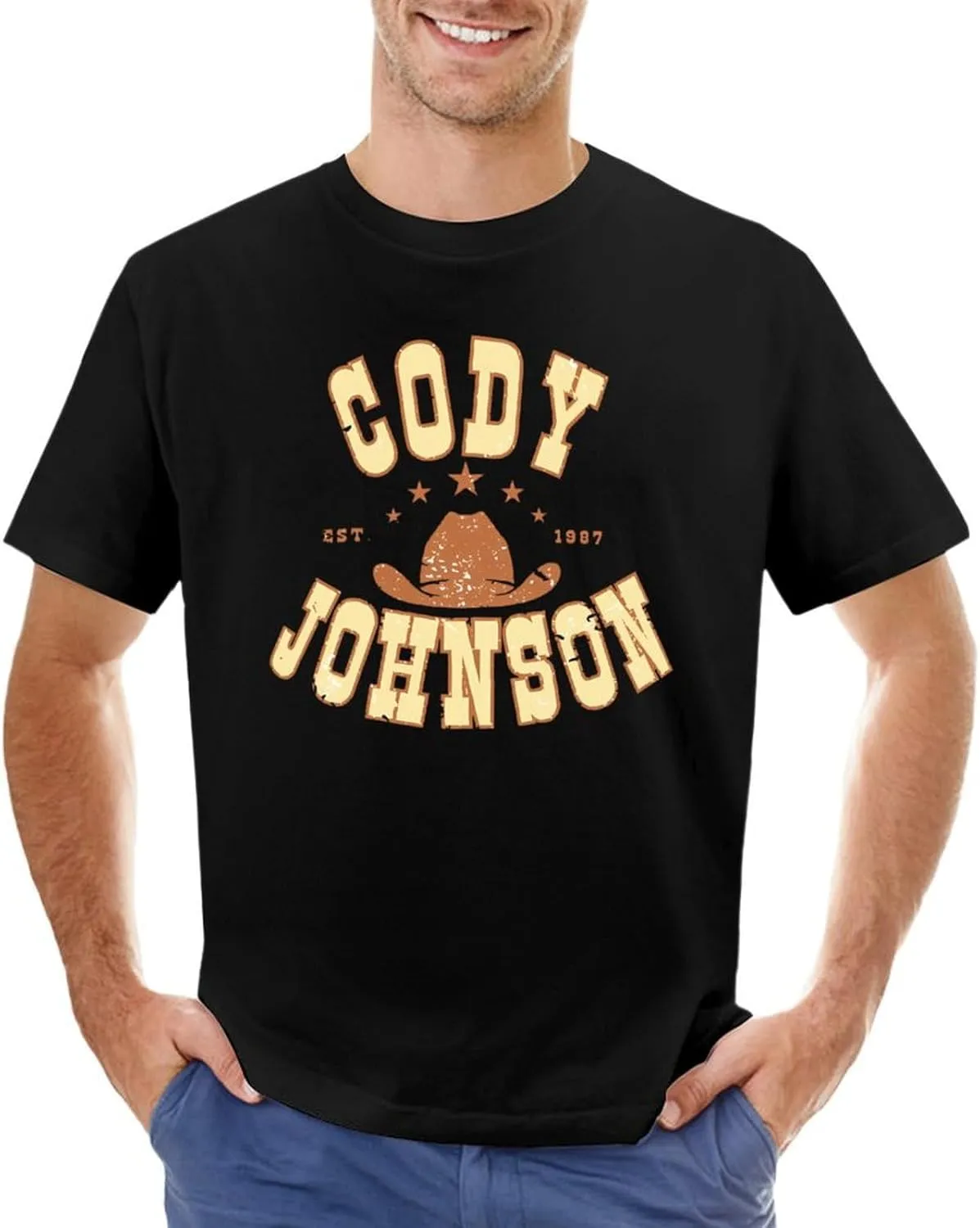 Men's Lightweight Cotton T-Shirts Comfortable Shirt Trendy Casual Crew Neck Tees