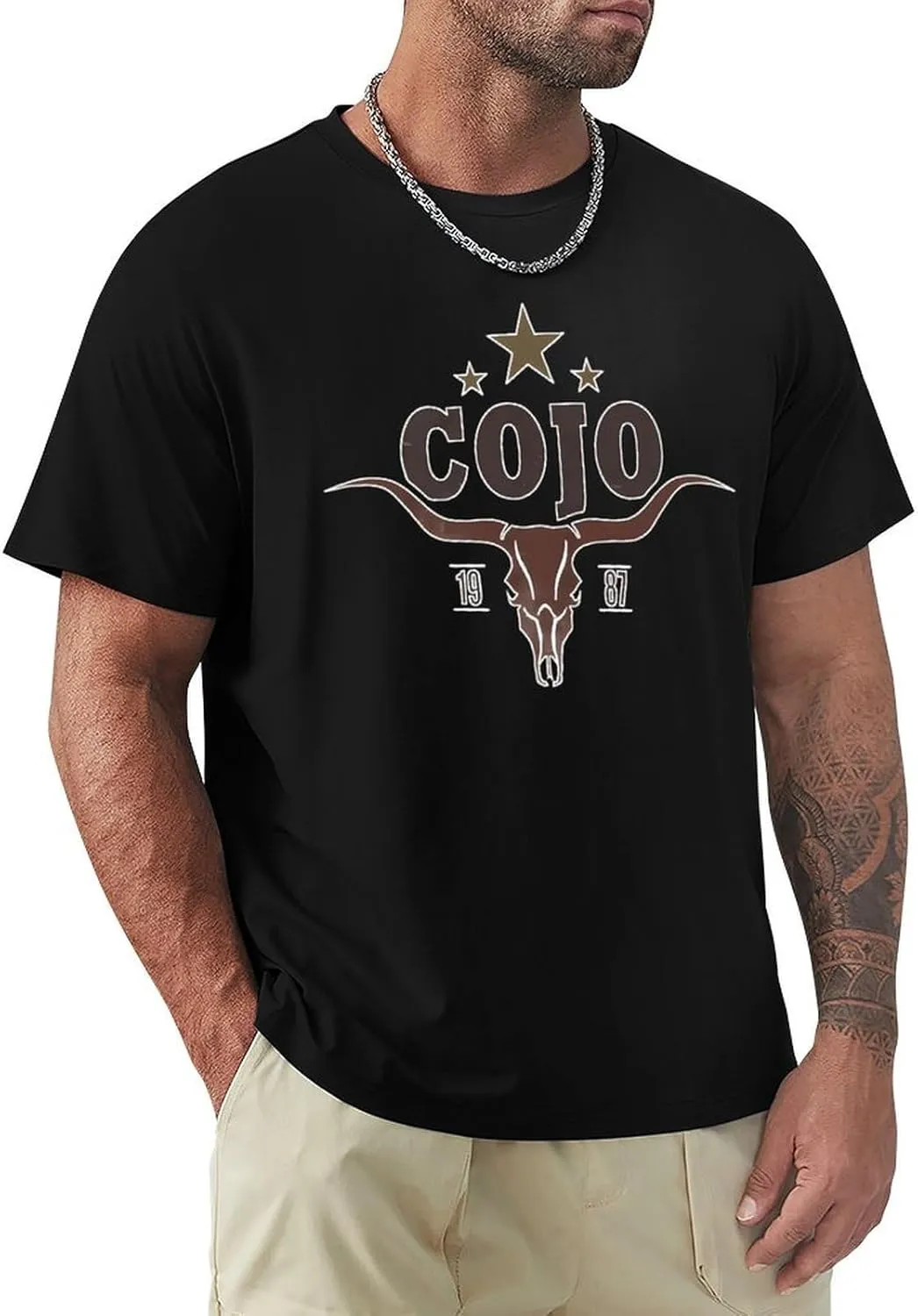Men's Lightweight Cotton T-Shirts Comfortable Shirt Trendy Casual Crew Neck Tees
