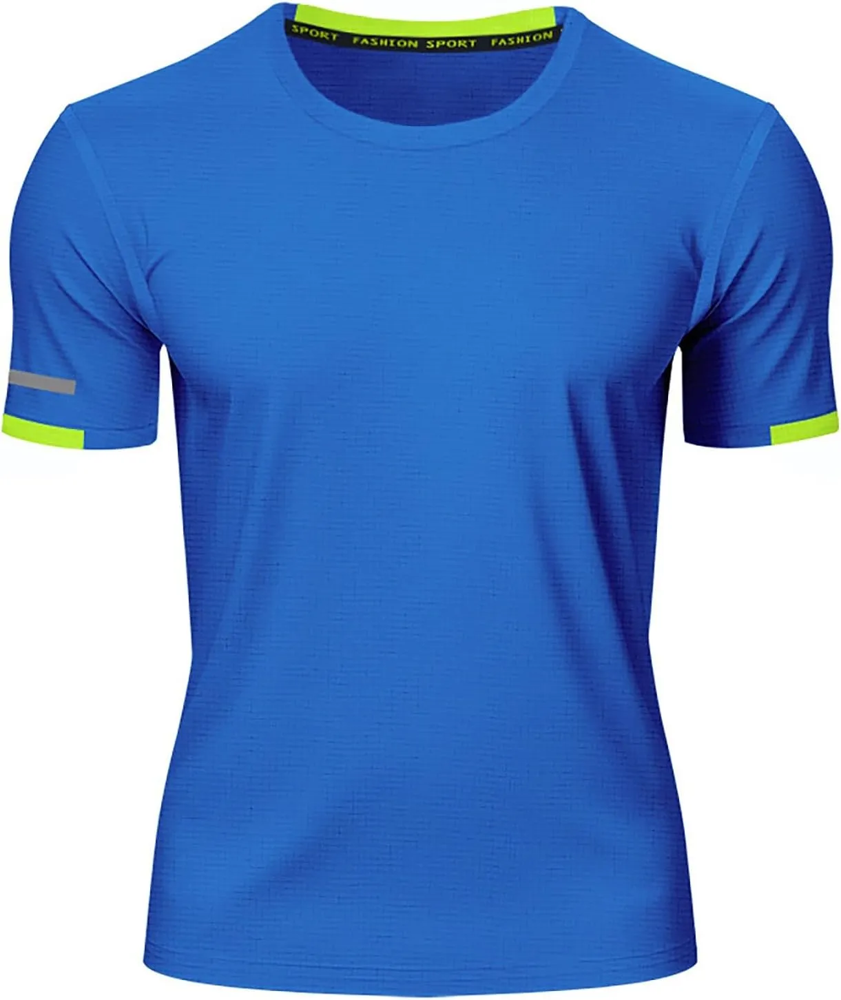 Mens T-Shirts Short Sleeve Athletic Stretch Muscle Fit Crew Neck Tees Quick Dry Performance Moisture Wicking T Shirts
