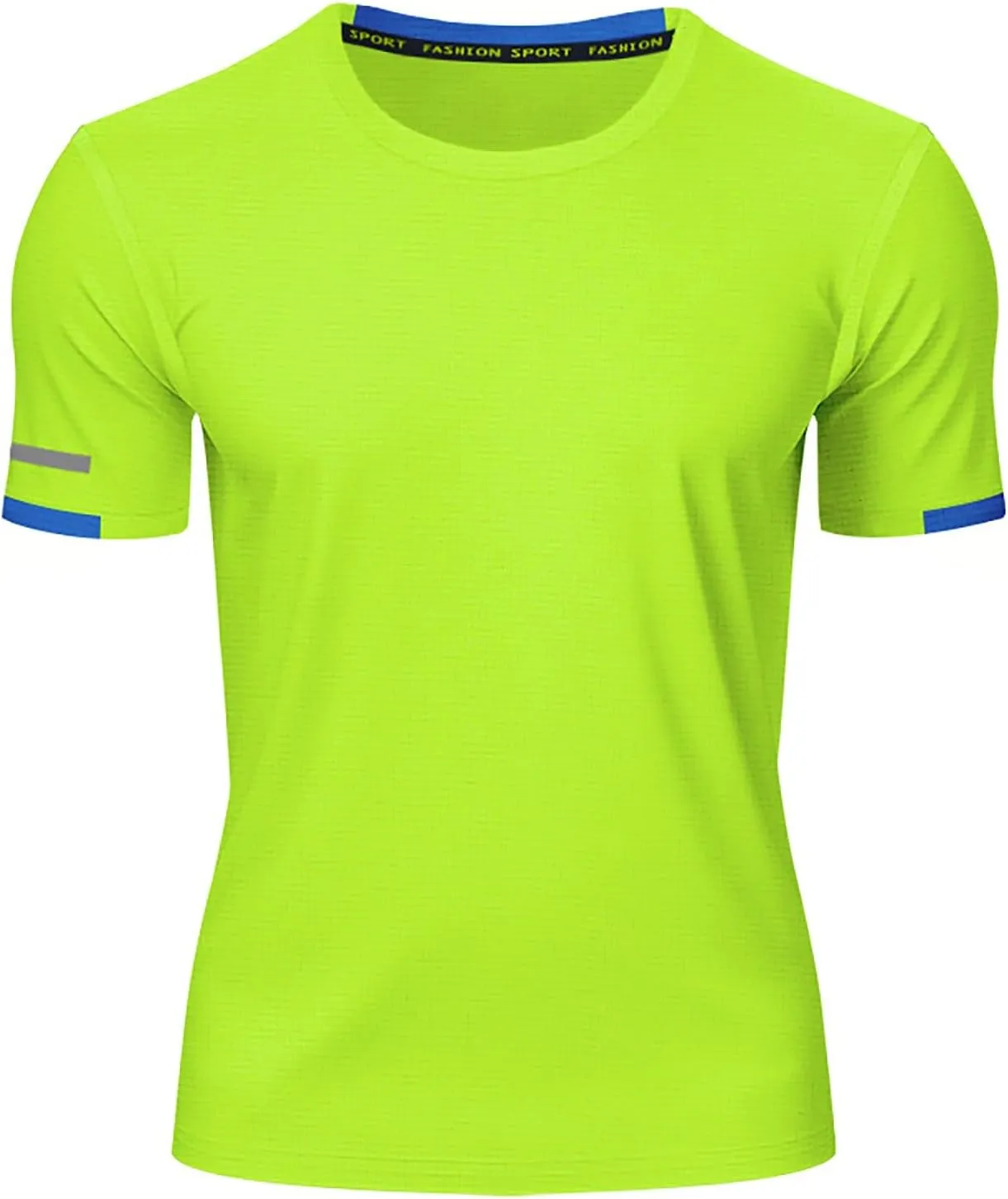 Mens T-Shirts Short Sleeve Athletic Stretch Muscle Fit Crew Neck Tees Quick Dry Performance Moisture Wicking T Shirts