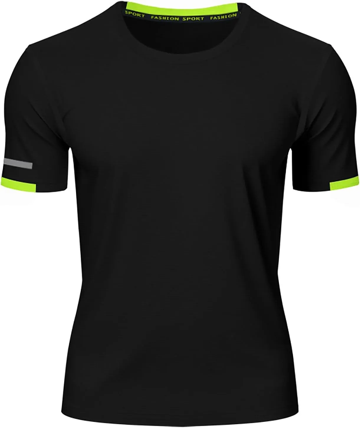 Mens T-Shirts Short Sleeve Athletic Stretch Muscle Fit Crew Neck Tees Quick Dry Performance Moisture Wicking T Shirts