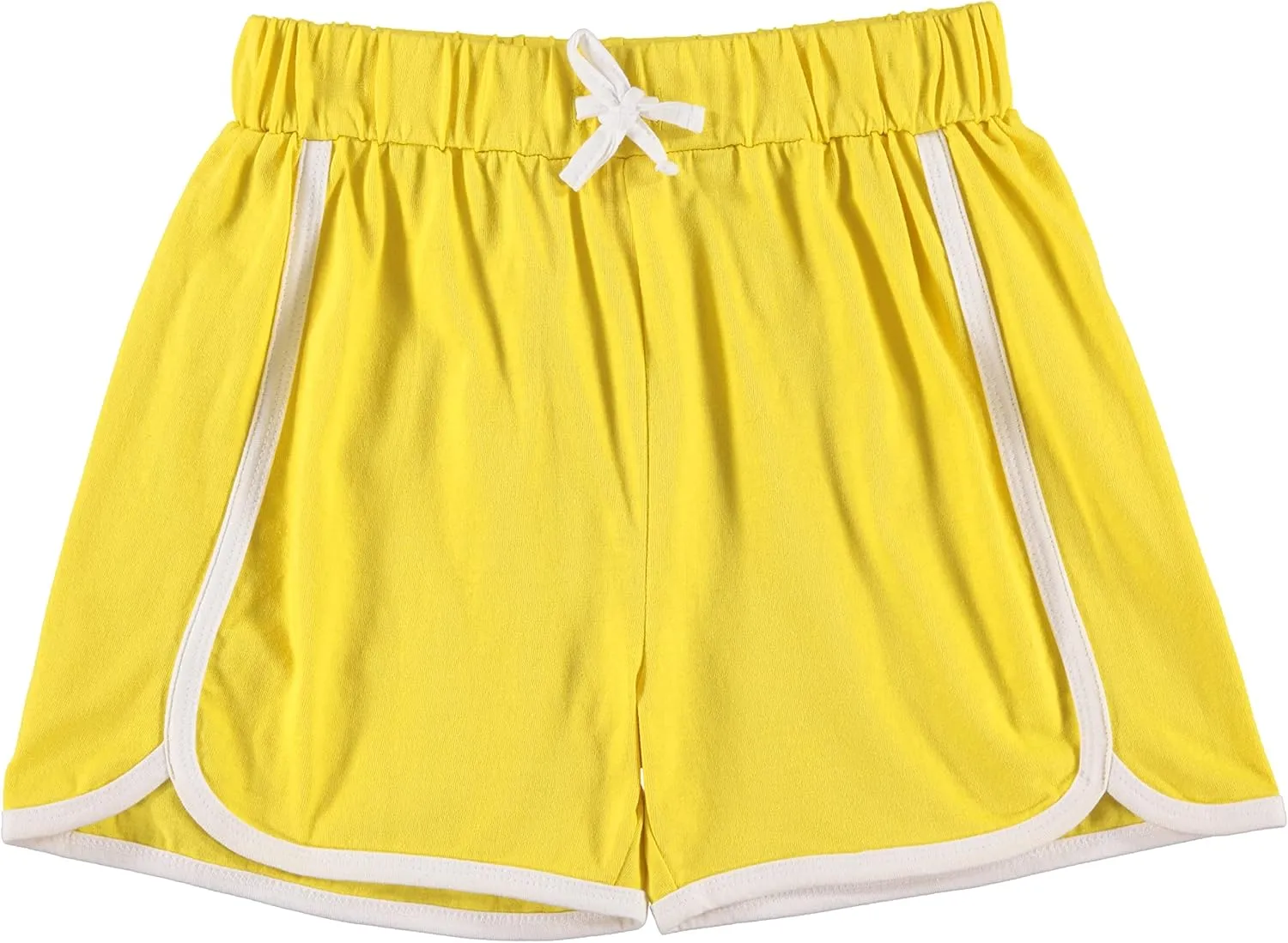 Pink Angel 4 Piece Dolphin Shorts for Girls, Running, Gym Workout Shorts for Kids, Activewear Drawstring Cotton Shorts