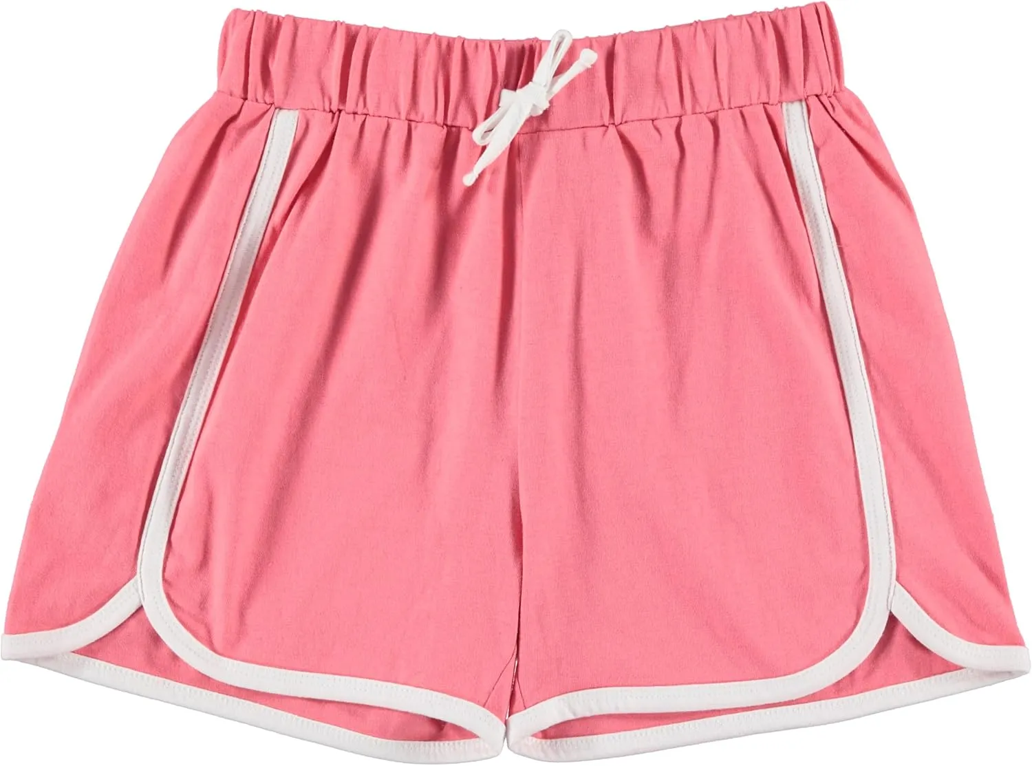 Pink Angel 4 Piece Dolphin Shorts for Girls, Running, Gym Workout Shorts for Kids, Activewear Drawstring Cotton Shorts
