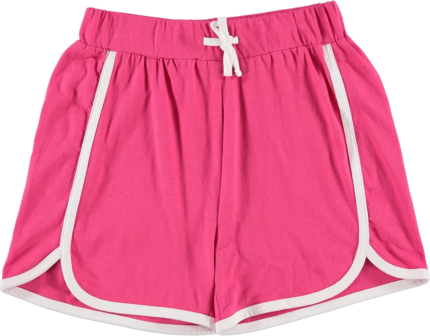 Pink Angel 4 Piece Dolphin Shorts for Girls, Running, Gym Workout Shorts for Kids, Activewear Drawstring Cotton Shorts
