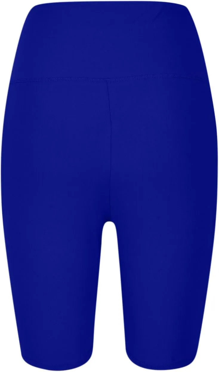 Plus Size Shorts for Women Stretch High Waist Workout Biker Short Leggings with Pocket Summer Fashion Fitness Shorts