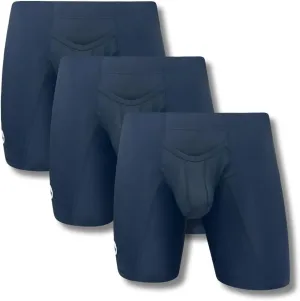 Real Men Athletic Underwear with Support Pouch - 1, 3 or 4 Pack 6, 7 and 9in Nylon Briefs - ABCD Pouch - XS-5XL