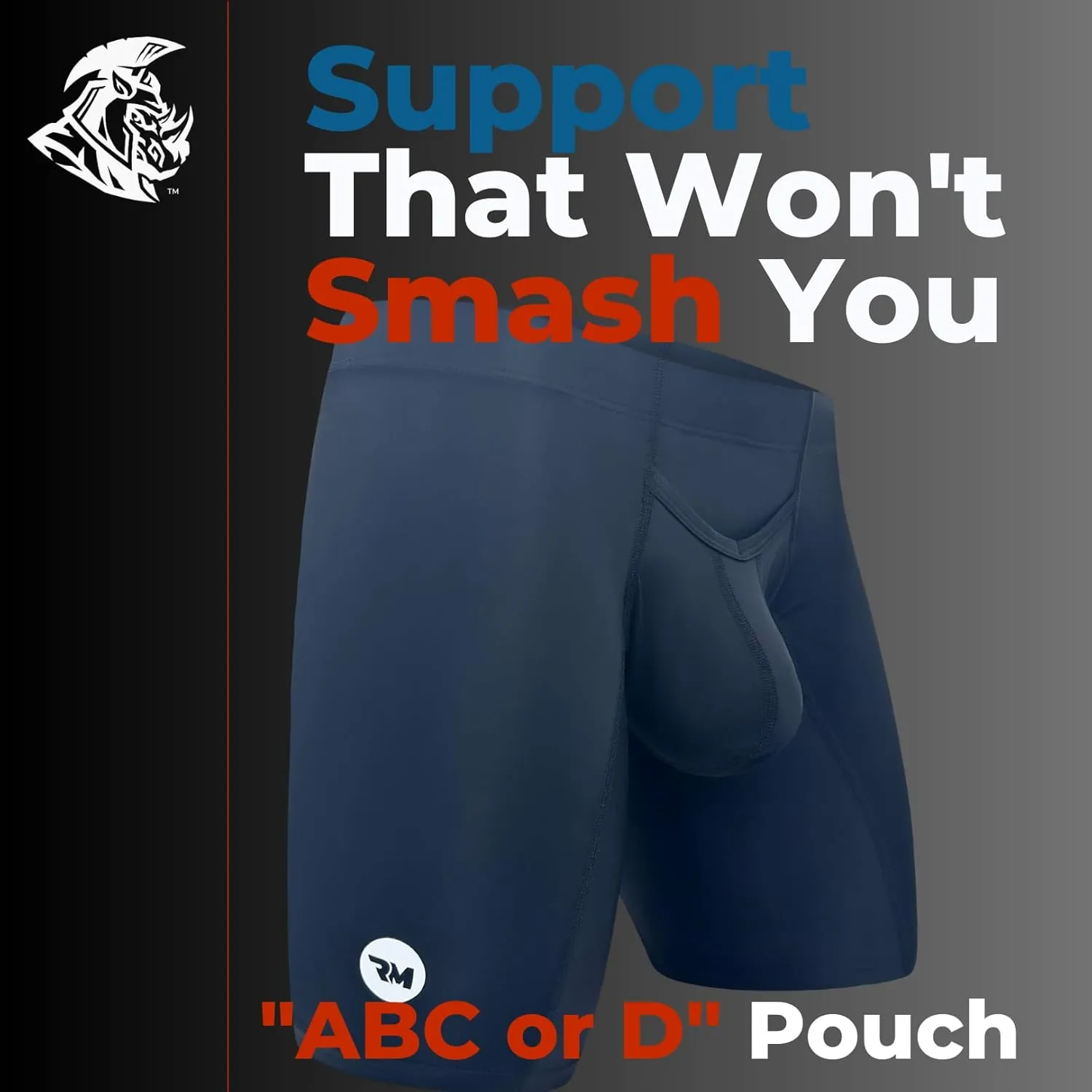 Real Men Athletic Underwear with Support Pouch - 1, 3 or 4 Pack 6, 7 and 9in Nylon Briefs - ABCD Pouch - XS-5XL