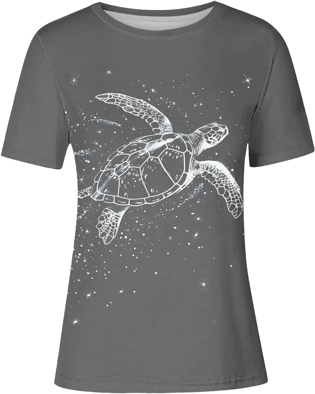 Sea Turtles Graphic Tops for Women Crewneck Short Sleeve Tshirts Summer Casual Trendy Blouses Beach Vacation Tees