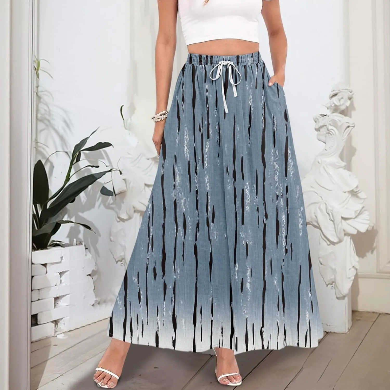 Summer Skirts for Women, Maxi Beach Boho Vacation Elegantes Womens Skirts