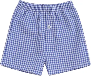 Toddler Boy Shorts Baby Girl Plaid Shorts Elastic Waist Casual Wide Leg Shorts Summer Loose Fitting Lounge Shorts