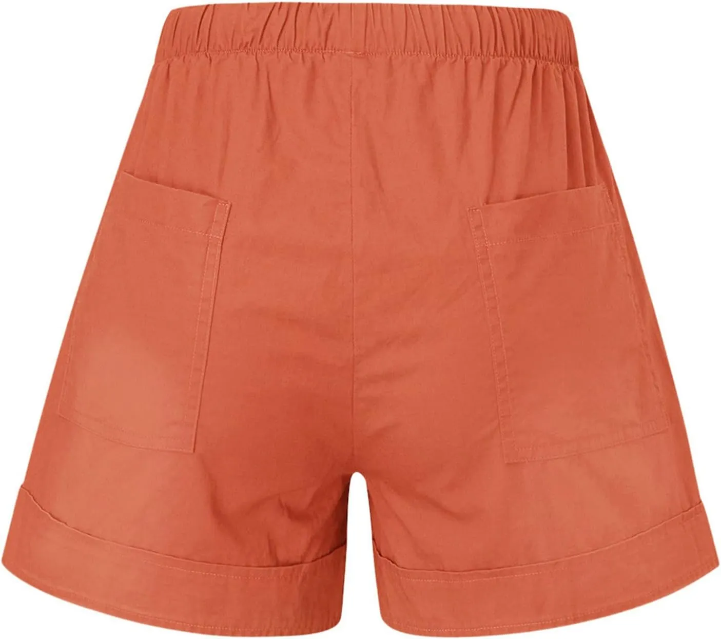 TUNUSKAT Shorts for Women 2024 Elastic High Waist Casual Summer Plus Size Beach Short Pants with Pockets Comfy Lounge Outfits