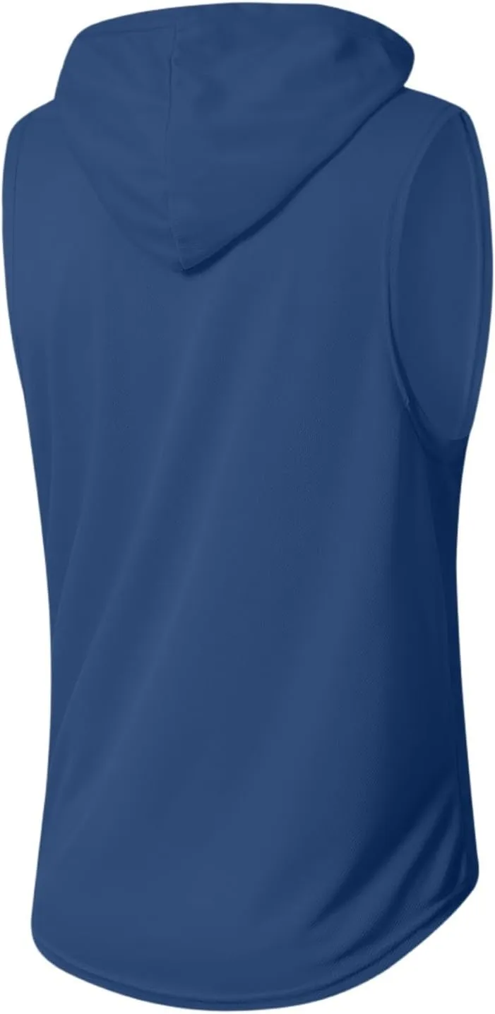 WENKOMG1 Mens Mesh Tank Tops Lightweight Breathable Quick Dry Hoodies Active Athletic Hooded Workout Tank Tops