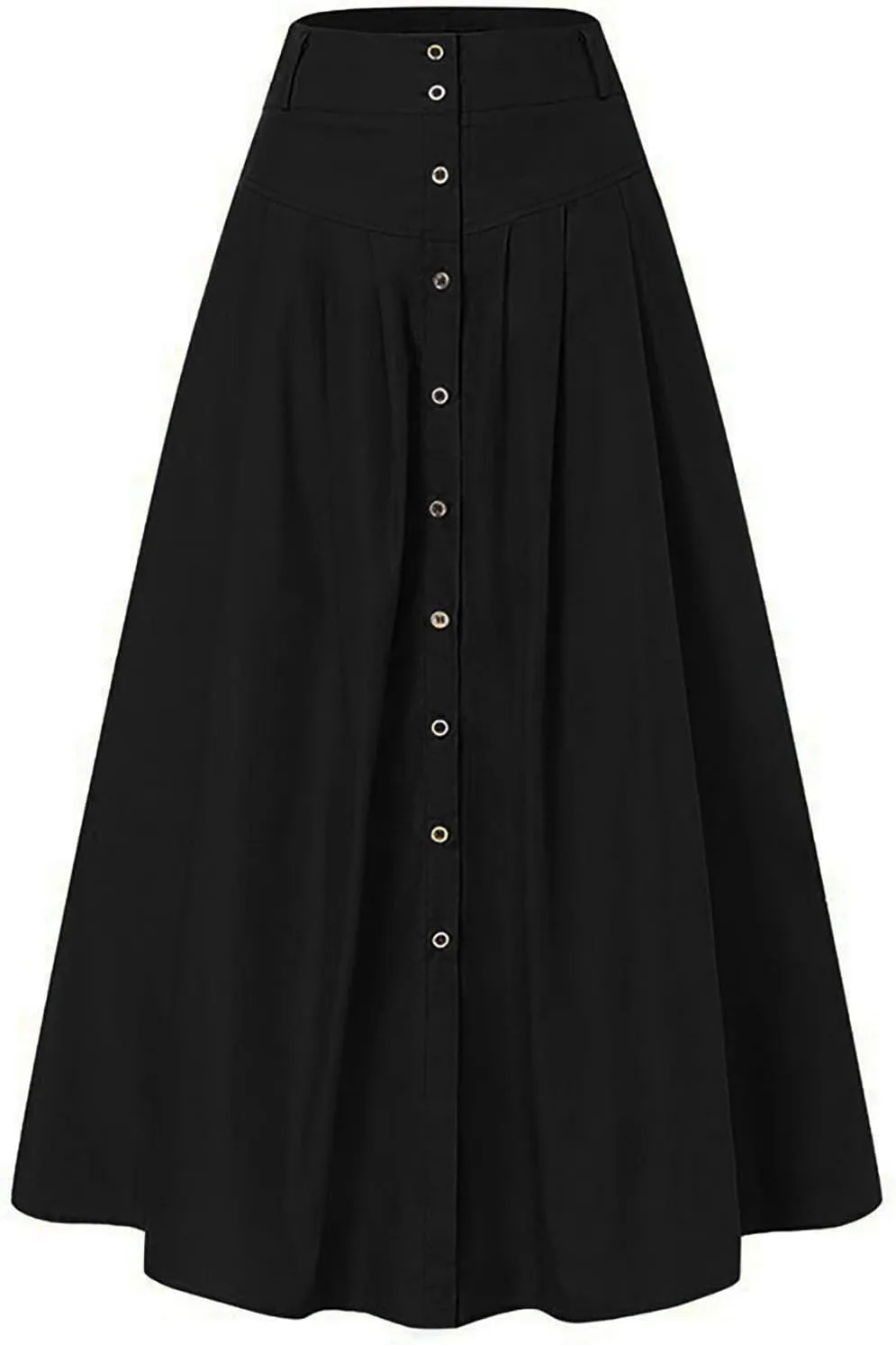 Women Floral Print Boho Maxi Skirt Elastic High Waist Tiered Pleated Flowy Long Summer Casual Skirt