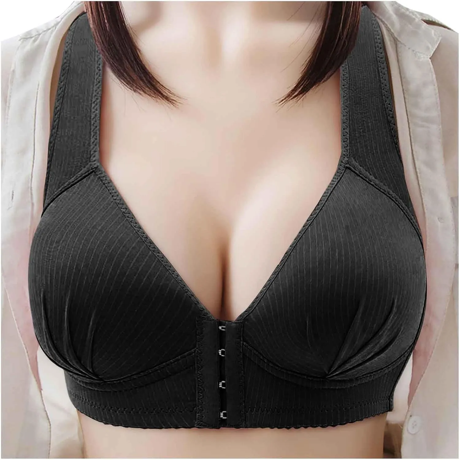 Women Sports Bras Cropped Wirefree Padded Bra Everyday High Impact Support Athletic Running Workout Bra Bralette