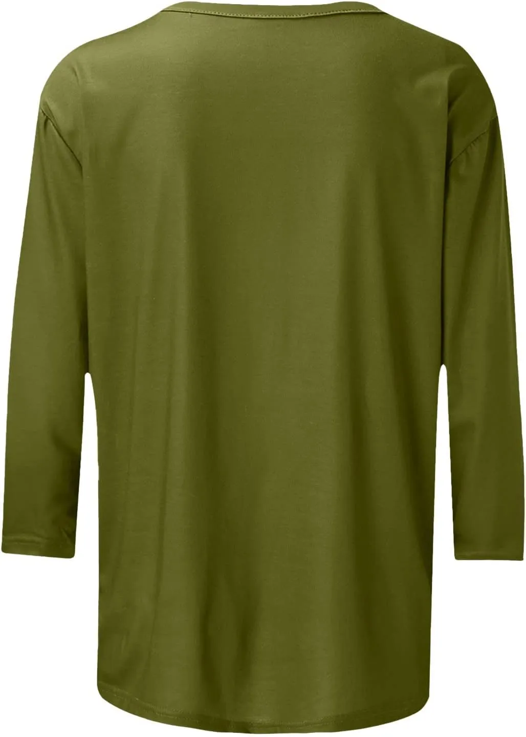 Women Tops Dressy Casual 3/4 Sleeve Plus Size Summer Blouse Loose Fit Tshirts Crewneck Workout Going Out Tops Tees