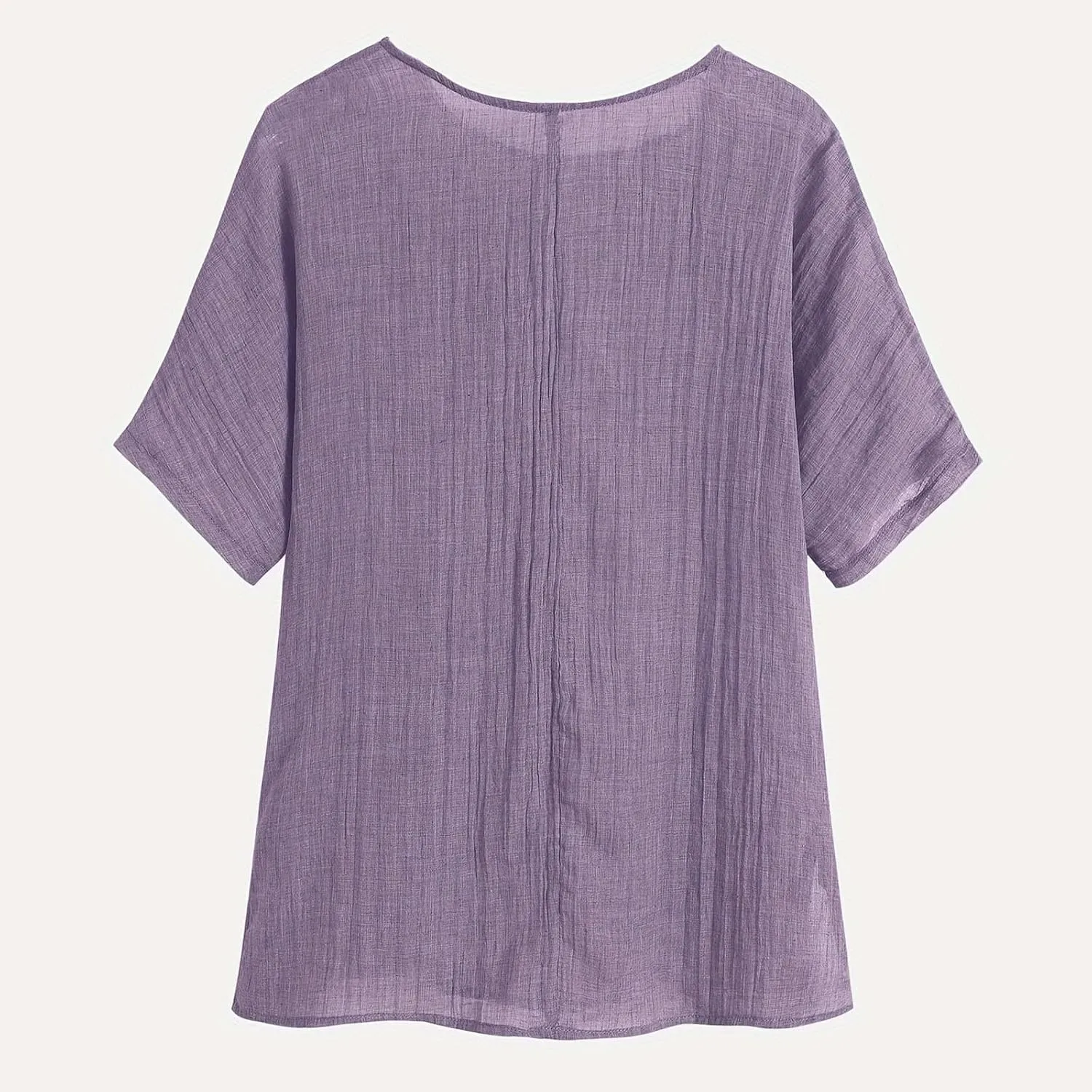 Women's Cotton Linen T-shirts Fashion Plus Size Tops Short Sleeve Crew Neck Tees Dragonfly Graphic Loose Fit Clothes