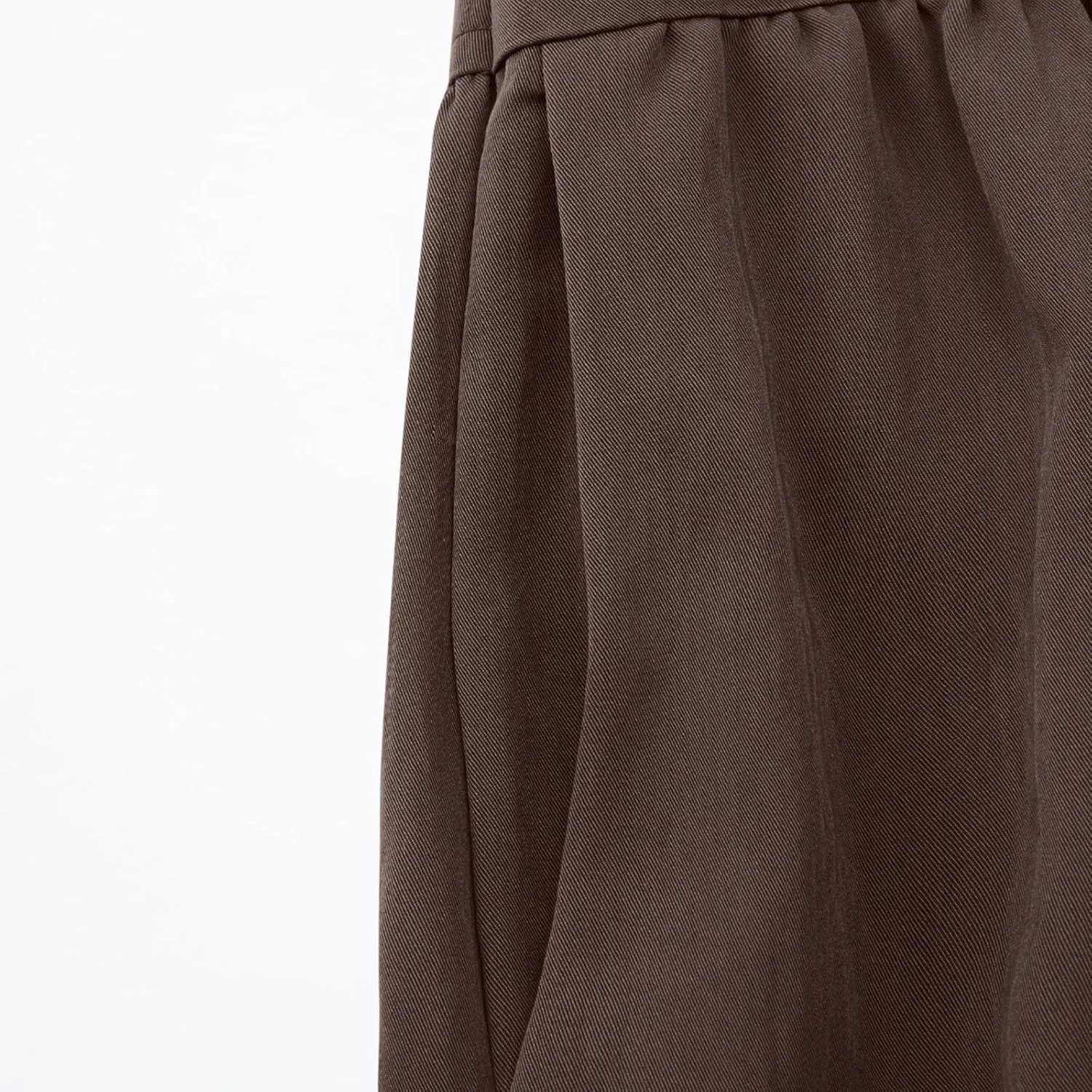 Women's Long Skirts Dressy Casual Maxi Skirt Summer Solid Color High Waist Pleated Wedding Guest Clothes with Pocket