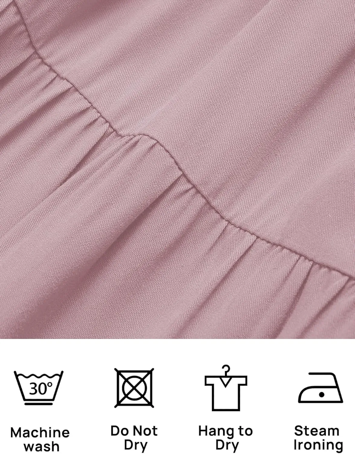 Women's Nursing Dresses Smocked Crew Neck Summer Sleeveless Tiered Maxi Dress with Pockets