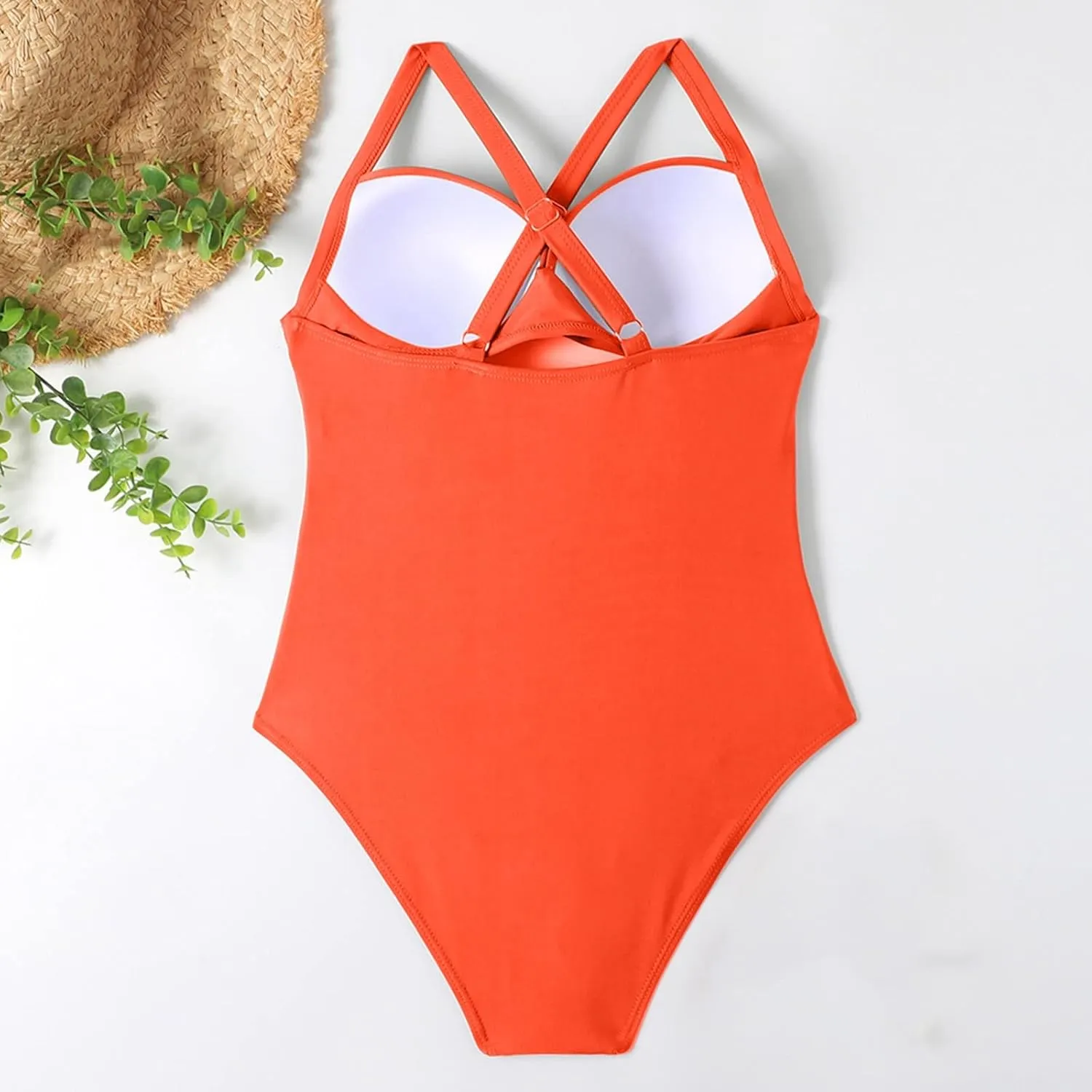 Women's One Piece Swimsuit Solid Color Soft Bikini Modest Swimwear Bathing Suits for Women One Piece One Piece