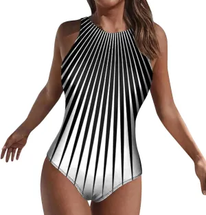 Women's One Piece Swimsuit Solid Color Soft Bikini Modest Swimwear Bathing Suits for Women One Piece One Piece
